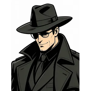 Detective Male Character Commercial Digital Asset